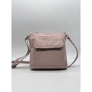 GIANI BERNINI Nappa Venice leather crossbody organizer bag -Rose / Pink (Used)